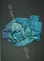 Preview: UNIQUE double veil "Jeans", unique silk veils handdyed