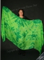 Preview: unique rectangle silk veil, handdyed, pure light silk