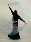Preview: unique: 1 pair of Crystal-organza veils, handdyed