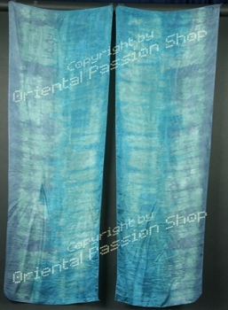 UNIQUE double veil "Jeans", unique silk veils handdyed