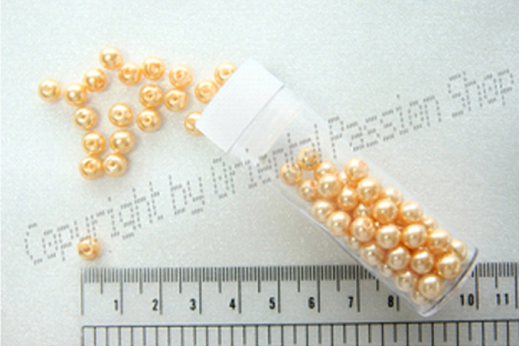 Beads approx. 5 mm, champagne
