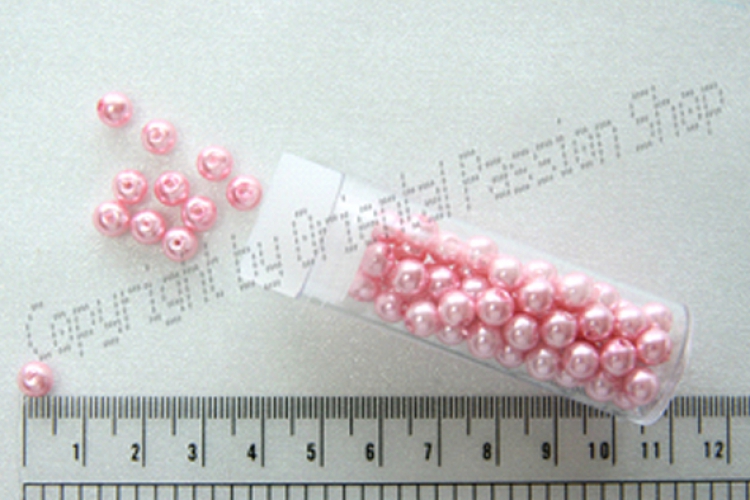 Beads approx. 5 mm, pink