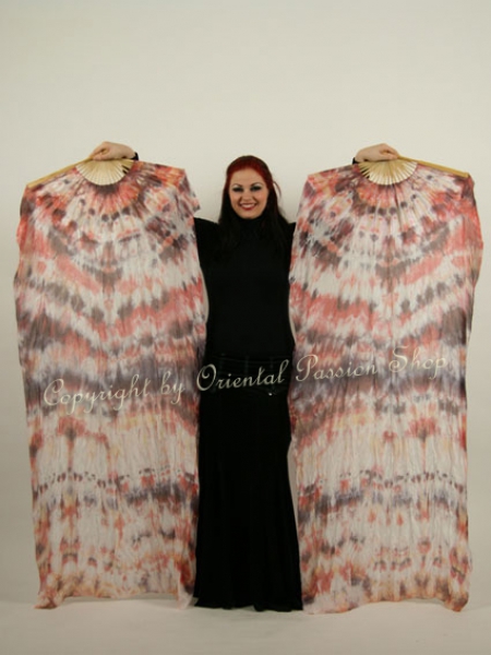 unique deluxe veilfan pair, batikdesign